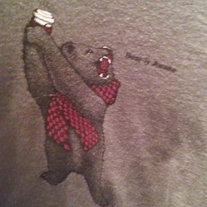 Bear-ly awake long sleeve shirt Size large